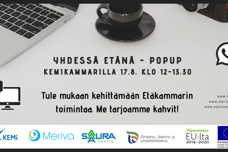 Yhdessä etänä popup kemikammarilla 17.8.2020