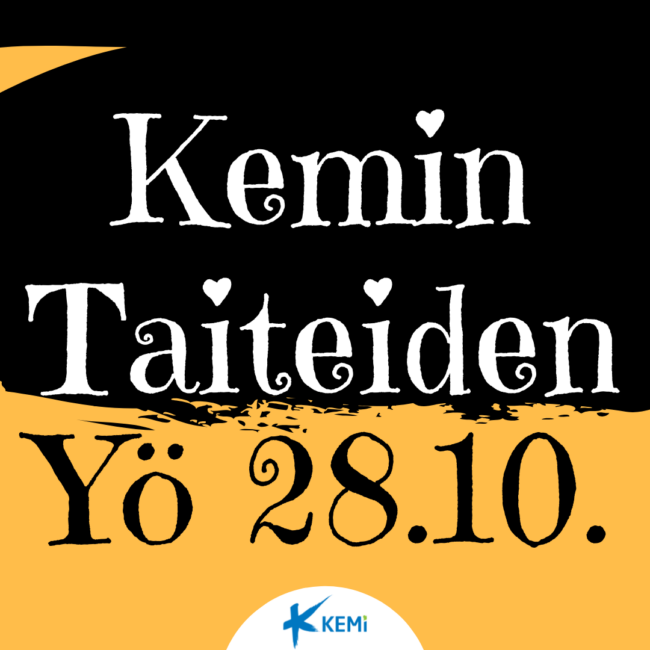 Kemin taiteiden yön logo