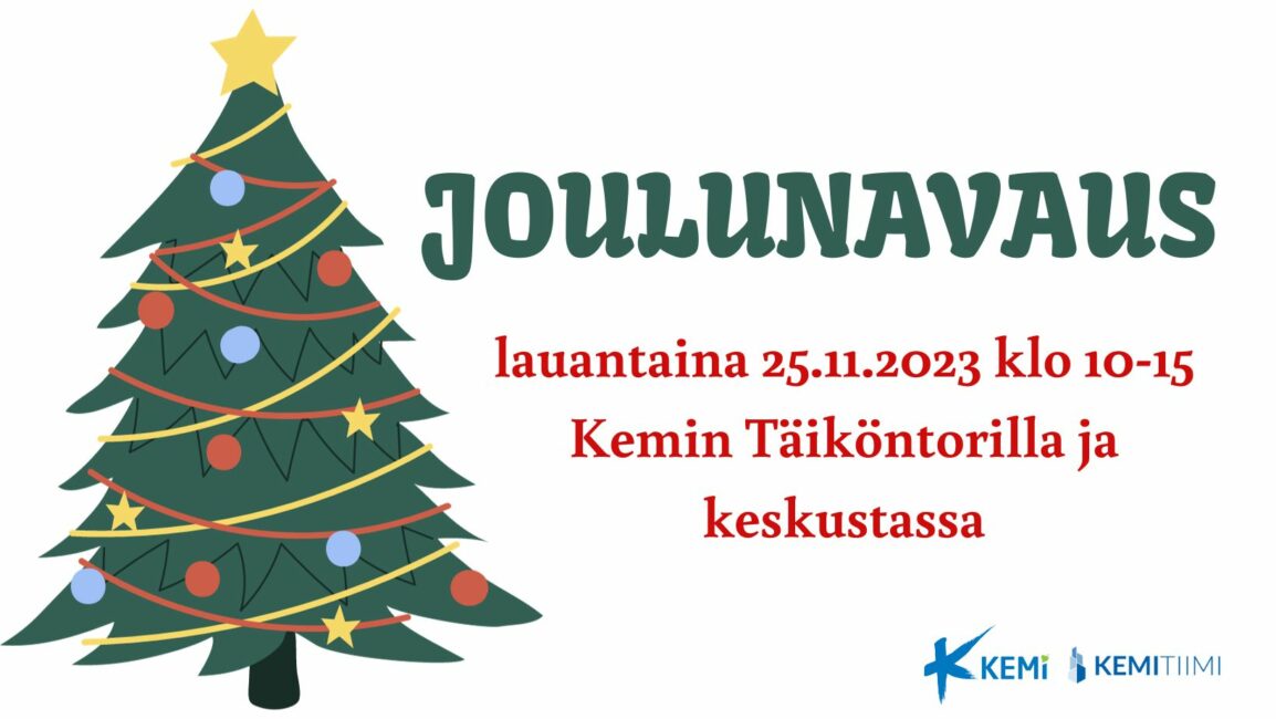 Joulunavaus Kemissä 25.11.2023.