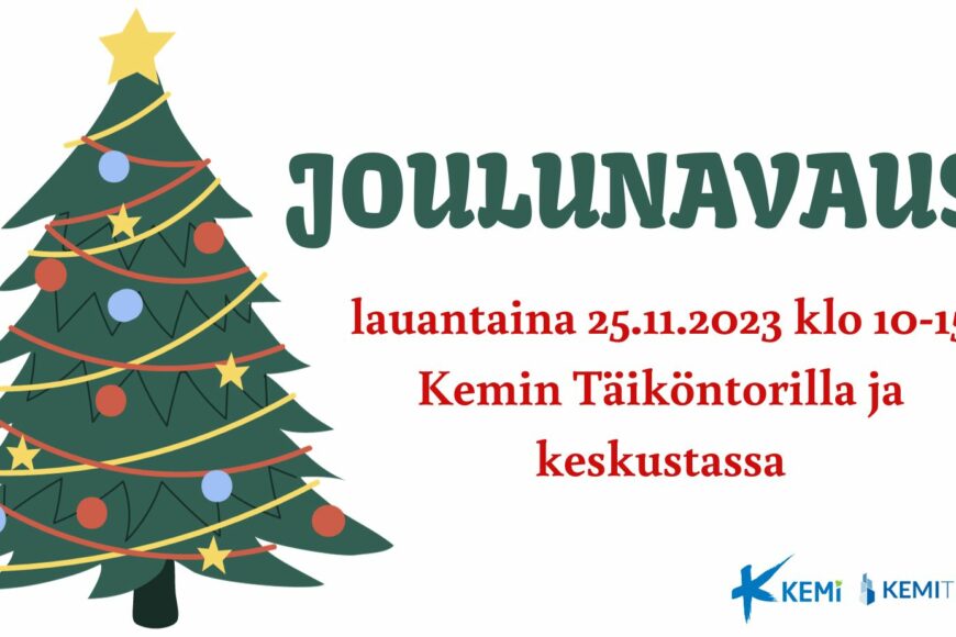 Joulunavaus Kemissä 25.11.2023.